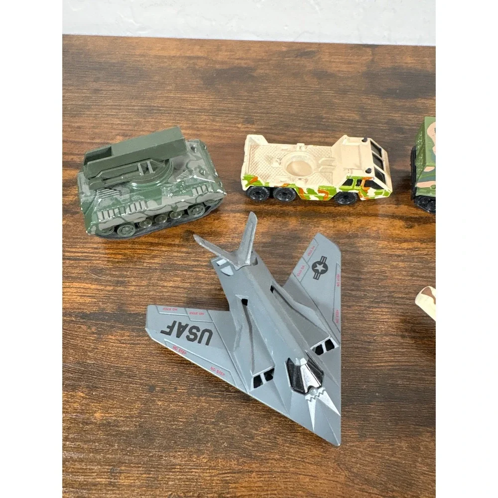 Matchbox Majorette Military Diecast Lot F-117A A-10 Tank Rocket Launcher Camo
